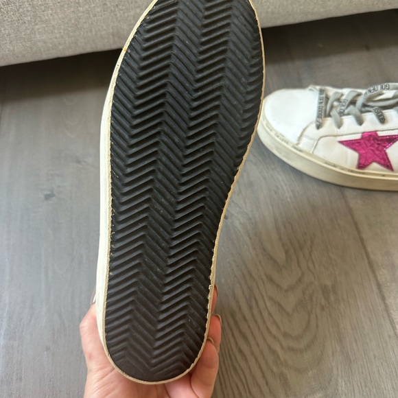 💗Golden Goose💗Hi Star Platform Sneaker White Pink Leopard Size 40. Authentic. - Picture 11 of 13